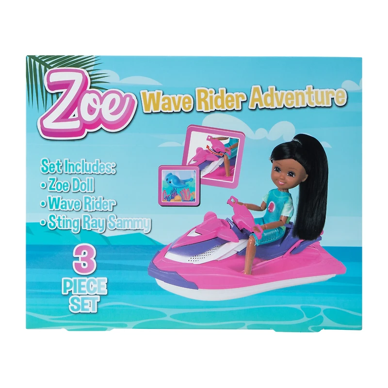 Zoe Wave Rider Adventure Toy Set 3-Piece