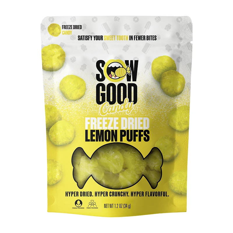 Sow Good Freeze Dried Lemon Puffs Candy 1.2oz
