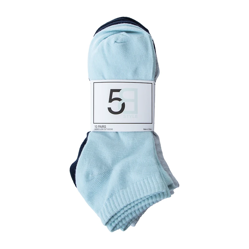 Juniors Low Cut Socks 10-Pairs