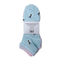 Ladies Printed Low Cut Socks 10-Pack