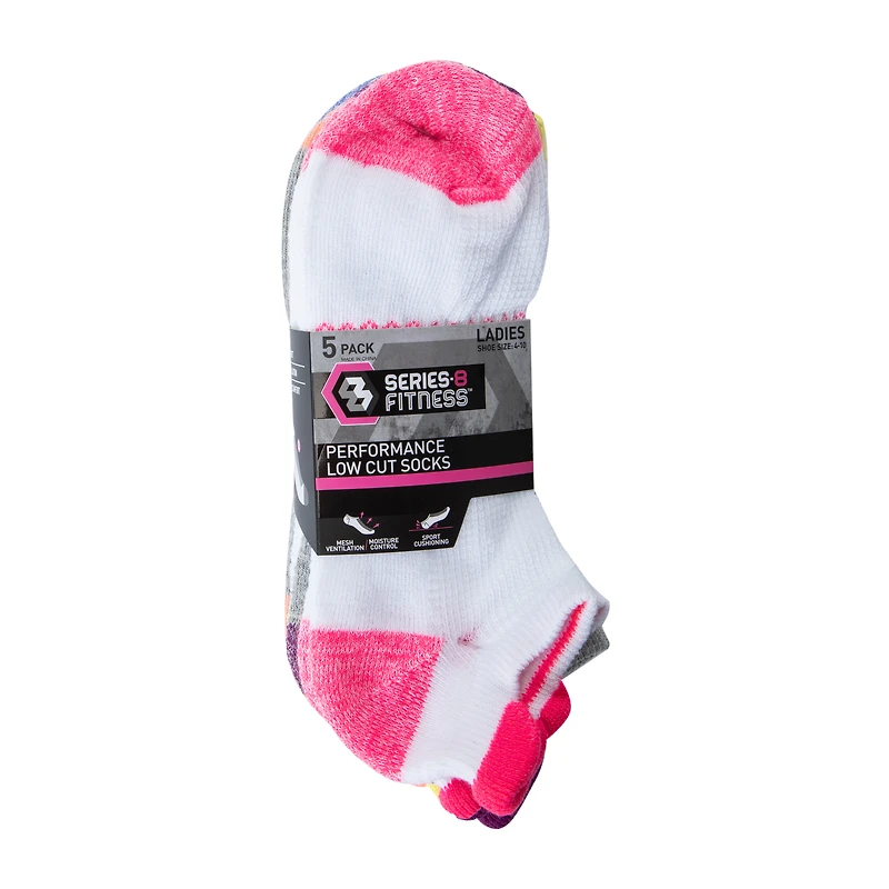 Juniors Series-8 Fitness™ Performance Low Cut Socks 5-Pairs