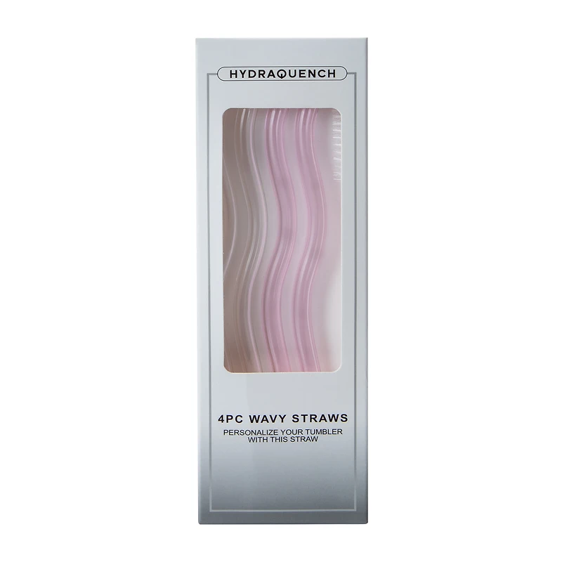 Hydraquench Wavy Straws 4-Piece