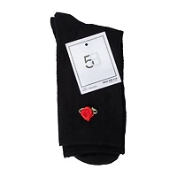 Rose Ladies Crew Sock 1-Pair
