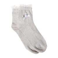 Frilly Ladies Crew Socks 1-Pair