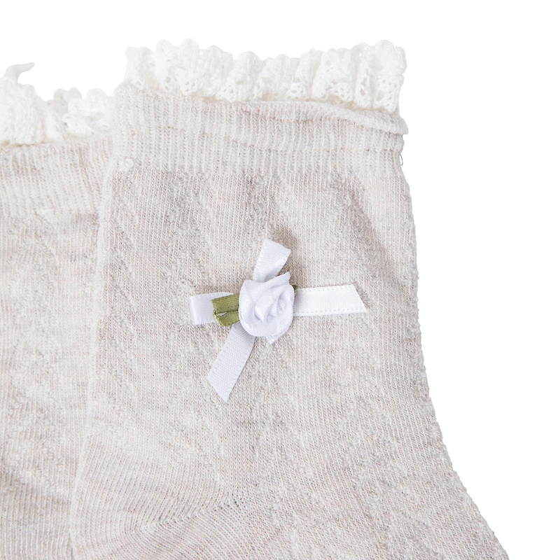 Frilly Ladies Crew Socks 1-Pair