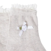 Frilly Ladies Crew Socks 1-Pair