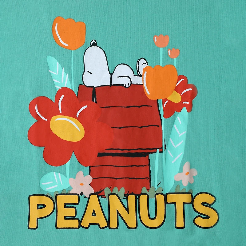 Floral Peanuts Graphic Tee