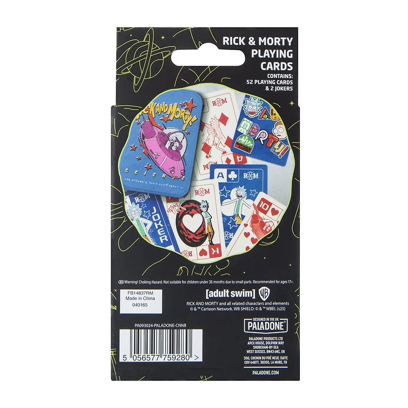 Adult Swim Rick And Morty Playing Cards Set