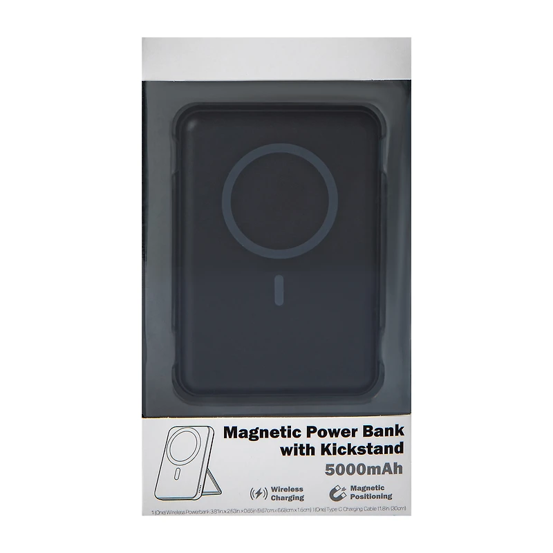 Magnetic Power Bank With Kickstand 5000MAh