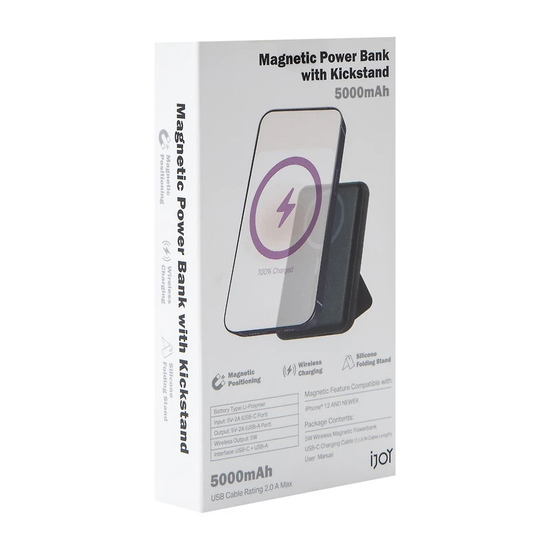 Magnetic Power Bank With Kickstand 5000MAh