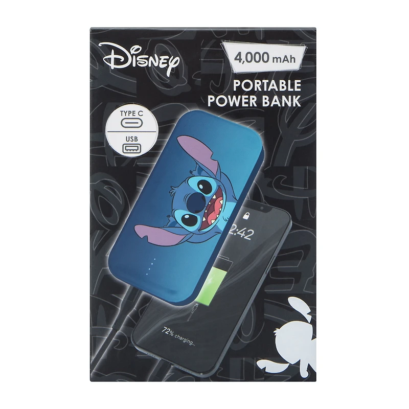 Disney Stitch Portable Power Bank 4000MAh