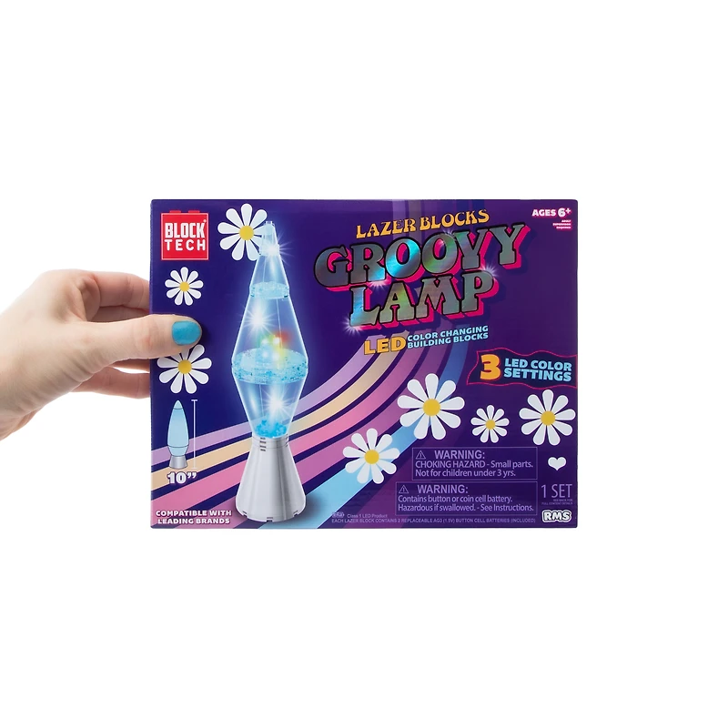 Block Tech® Lazer Blocks Groovy Lamp LED Building Set