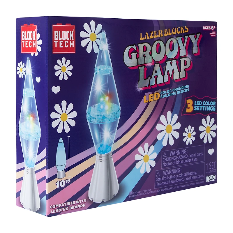 Block Tech® Lazer Blocks Groovy Lamp LED Building Set