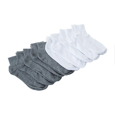 Juniors Quarter Socks 10-Pairs