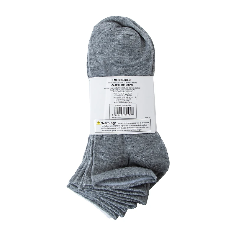 Juniors Quarter Socks 10-Pairs