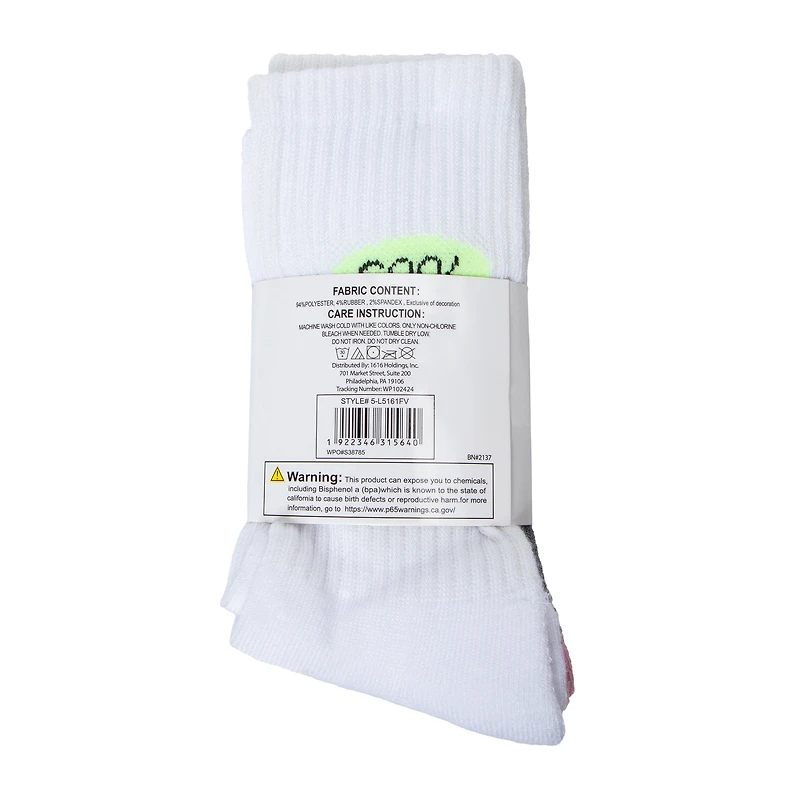 Design Ladies Crew Socks 5-Pack