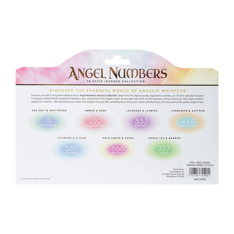 Angel Number Incense Sticks 70-Count