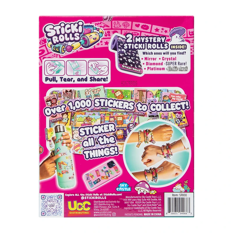 Sticki Rolls Sticker Bracelets Set
