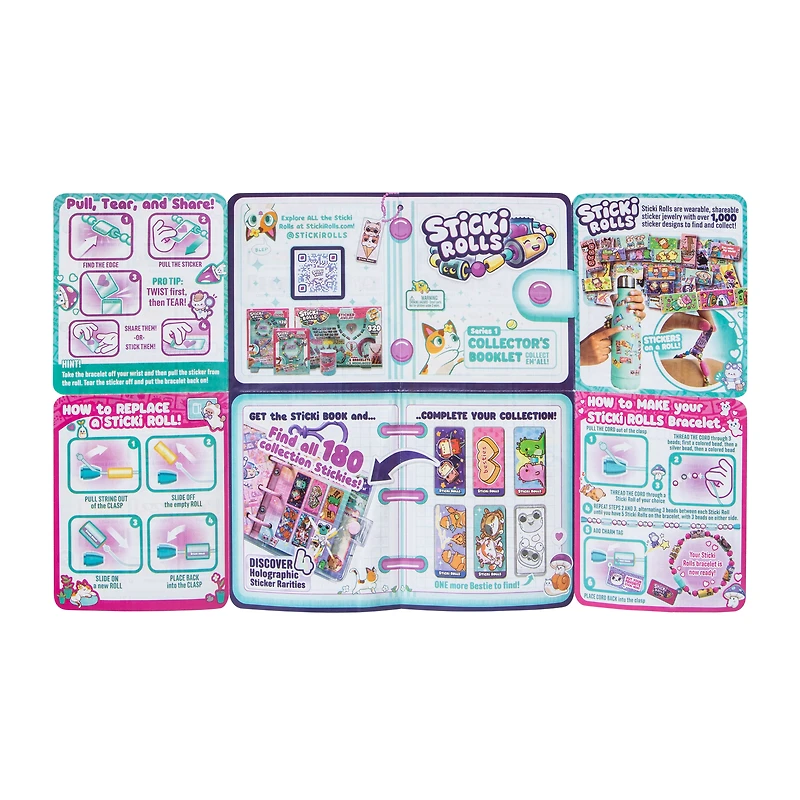 Sticki Rolls Sticker Bracelets Set