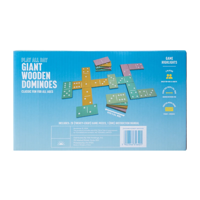 Giant Wooden Dominos Set