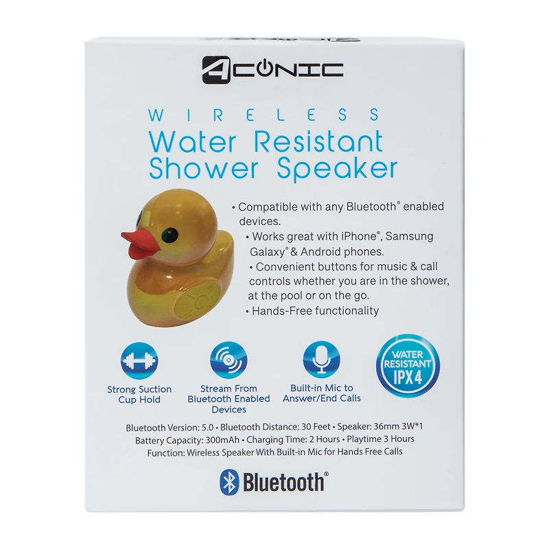 Wireless Water Resistant Shower Speaker
