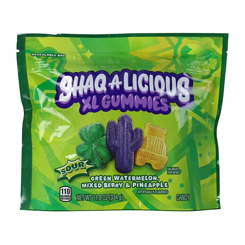 Shaq-A-Licious XL Sour Candy Gummies 11.8oz