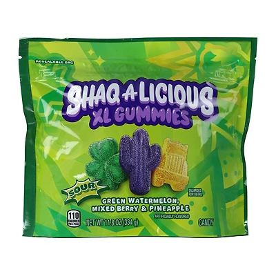 Shaq-A-Licious XL Sour Candy Gummies 11.8oz