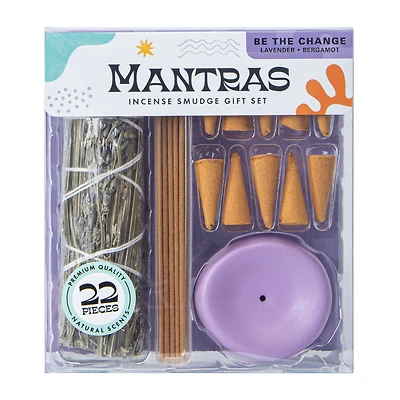 Mantras Incense Smudge Gift Set 22-Pieces