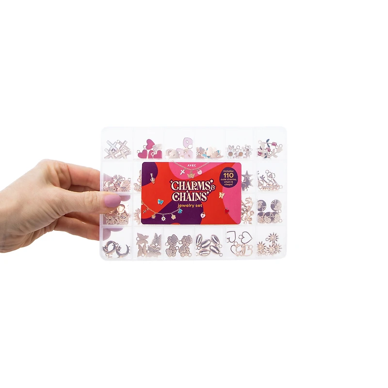 Charms & Chains Jewelry Set 110-Pieces