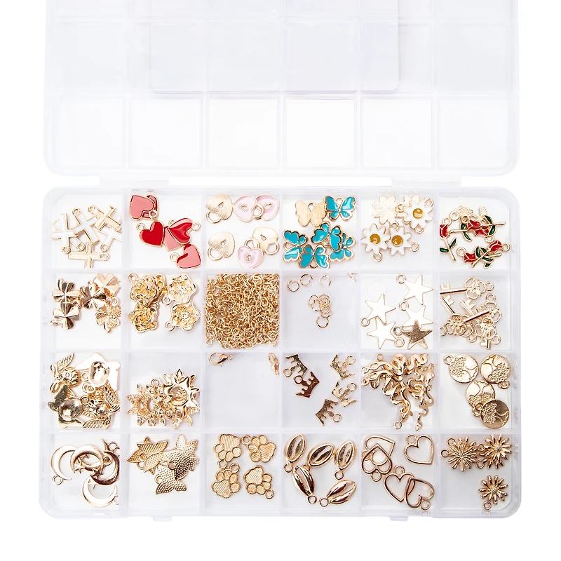 Charms & Chains Jewelry Set 110-Pieces