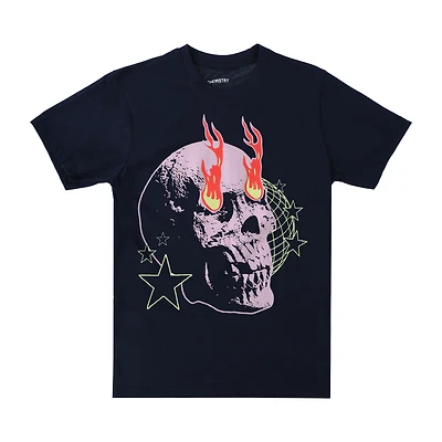 Flaming Skull Graphic Tee