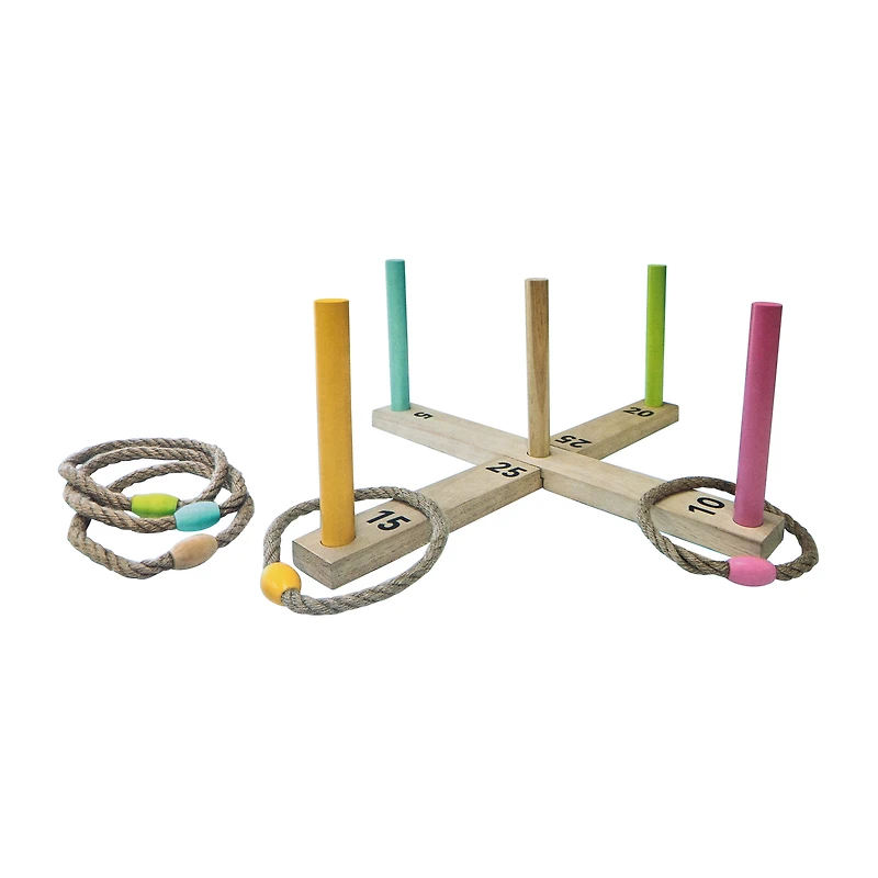 Wooden Ring Toss Set