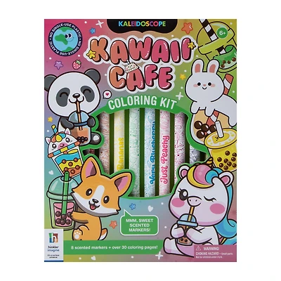 Kaleidoscope Kawaii Café Coloring Kit