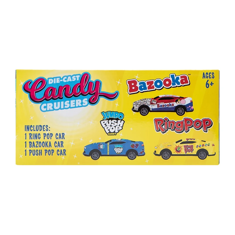 Bazooka® Candy Brands Die-Cast Candy Cruisers 3-Pack