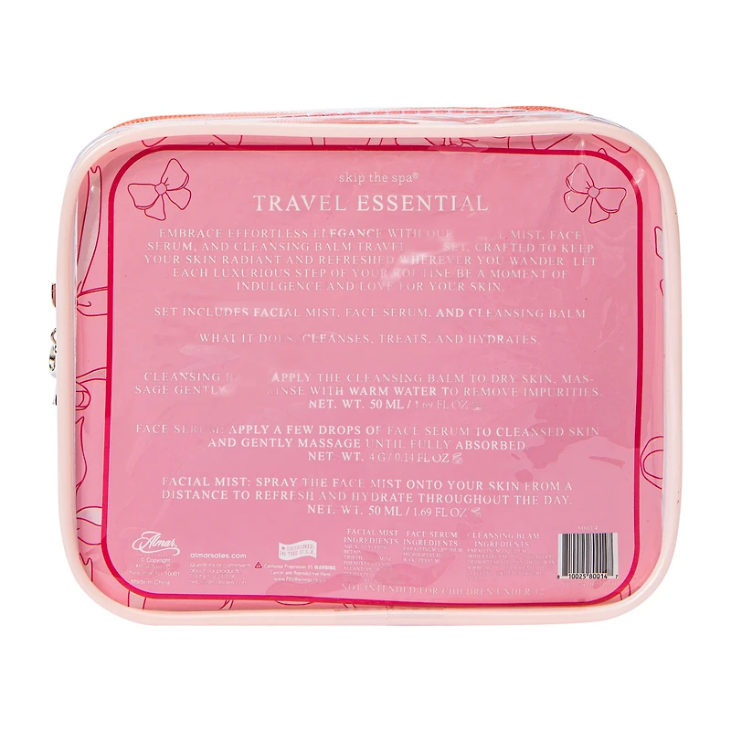 Skip The Spa® Skin Care Travel Essentials Set 3.5oz