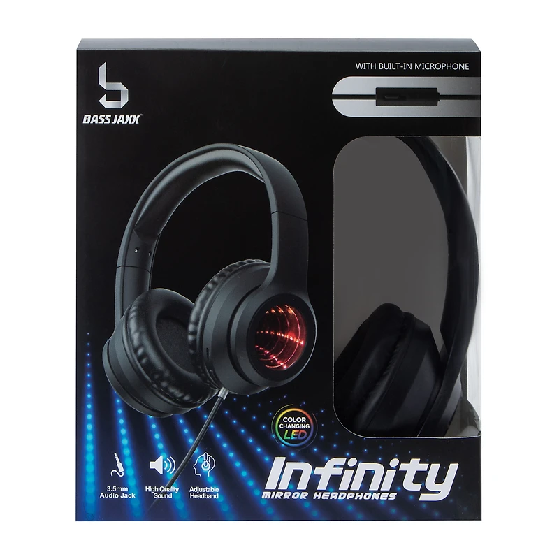 Infinity LED Wired Mirror Headphones