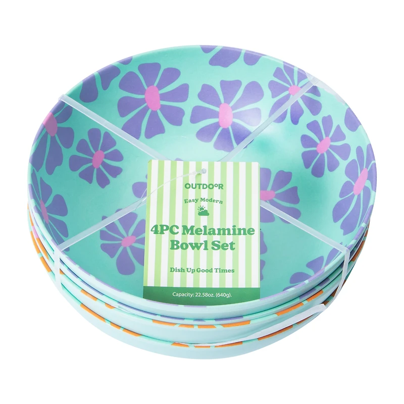 Melamine Bowl Set 4-Piece