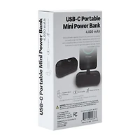USB-C Portable Mini Power Bank 4000MAh