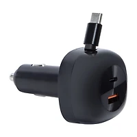 20W Car Charger With Retractable USB-C Cable