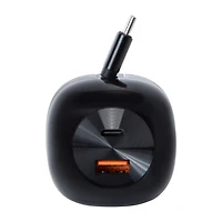 20W Car Charger With Retractable USB-C Cable