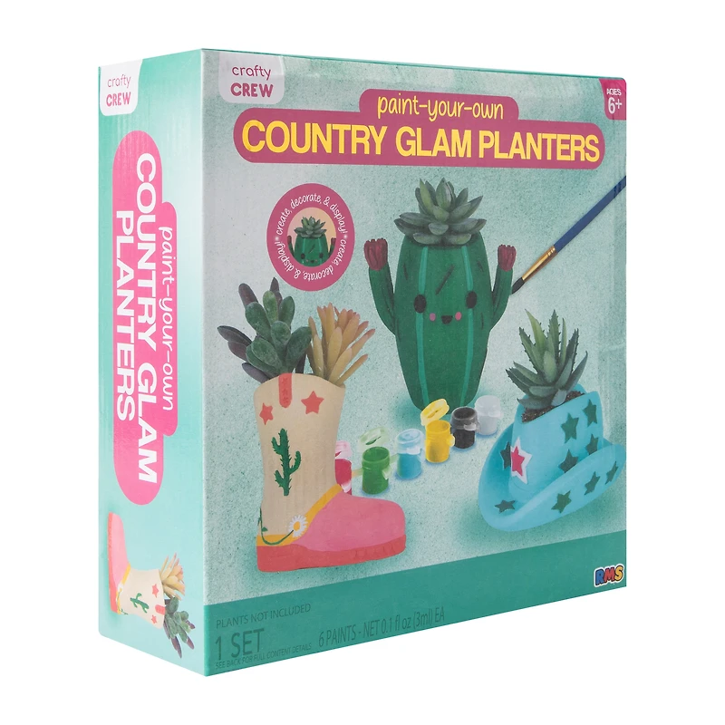 Paint Your Own Planters Kit 3-Count