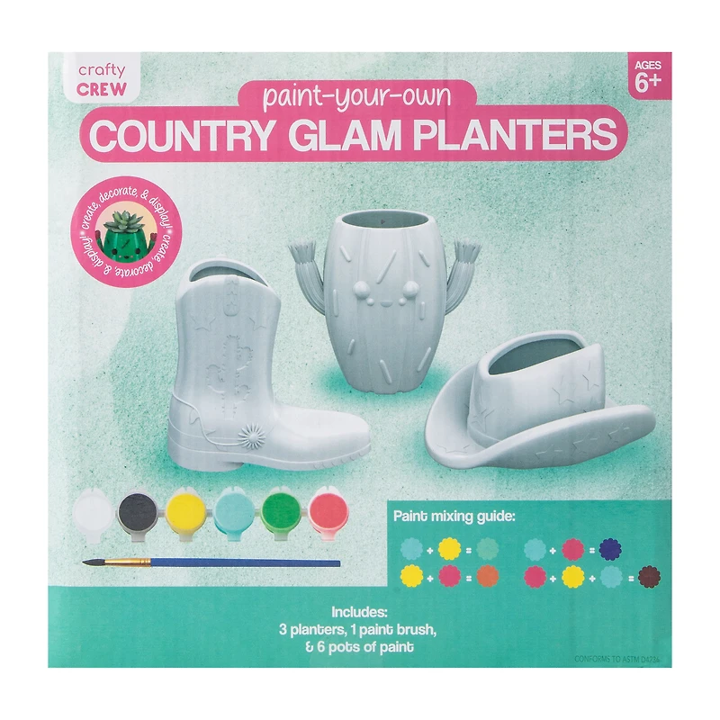 Paint Your Own Planters Kit 3-Count