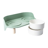 Elevated Double Diner For Pets 3-Piece Set