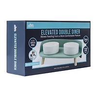 Elevated Double Diner For Pets 3-Piece Set