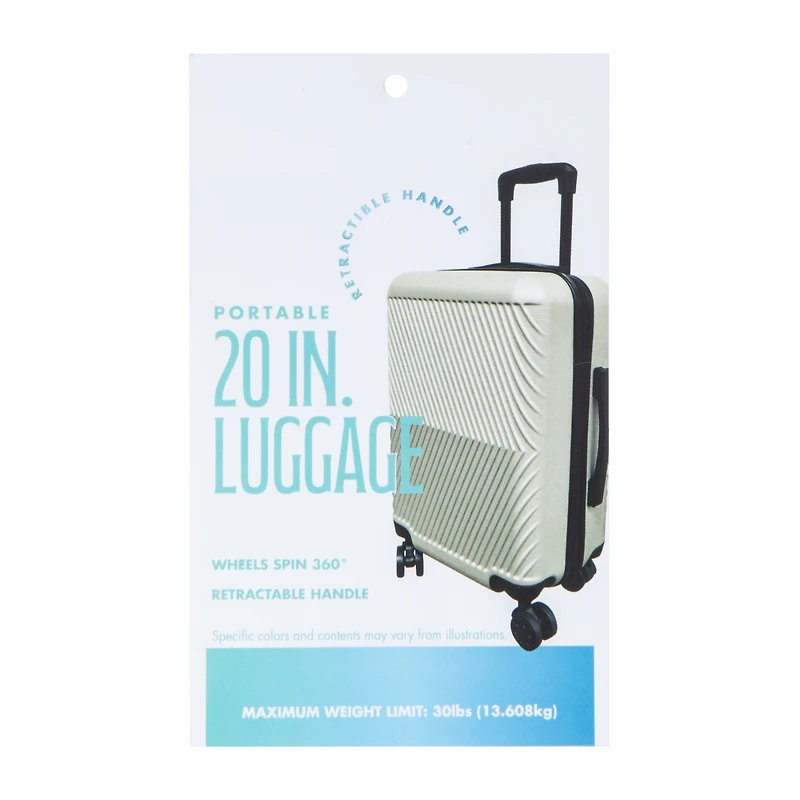 Tan Portable Luggage 20in