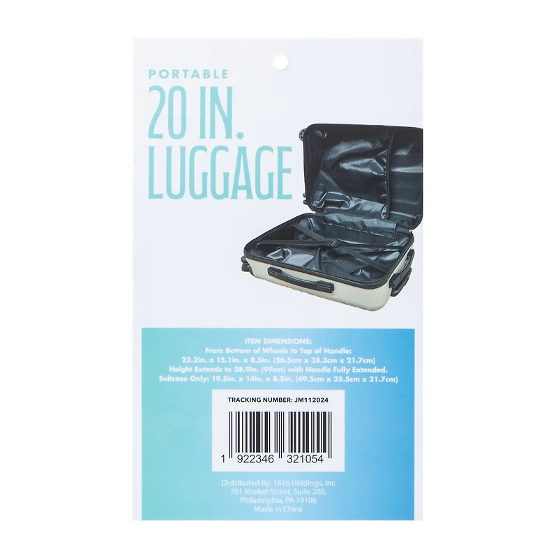 Tan Portable Luggage 20in