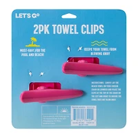 Novelty Towel Clips 2-Pack