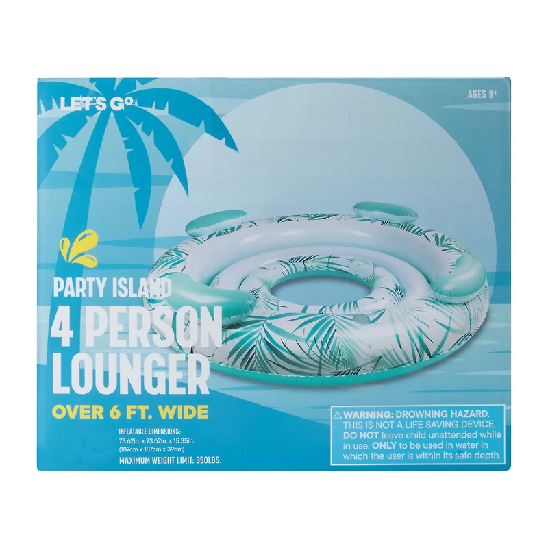 Party Island 4-Person Lounger