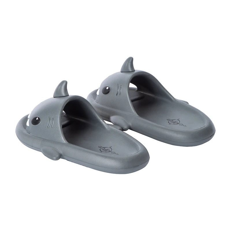 Juniors Sole Mates Shark Slides