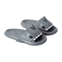 Juniors Sole Mates Shark Slides